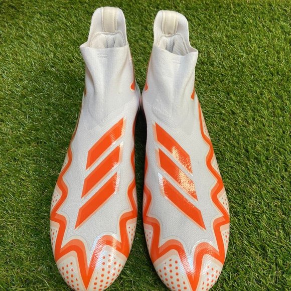 Adidas Freak Ultra 22 Primeknit Laceless Football Cleat 13.5 White Orange GZ0464 main image 7